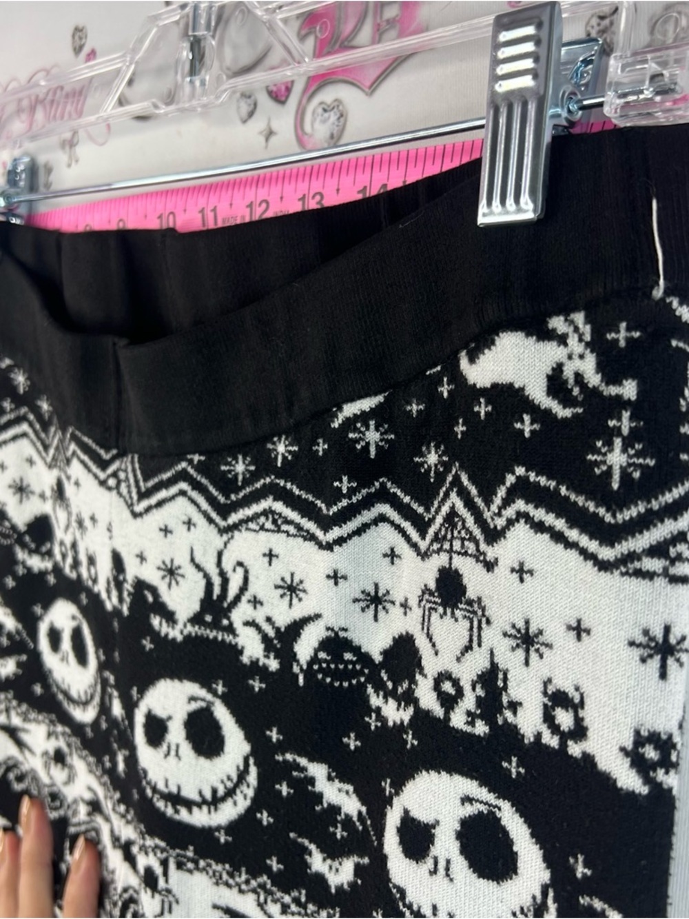 Disney leggings tights Black & White Jack Skellington Patterned nightmare - Picture 6 of 12